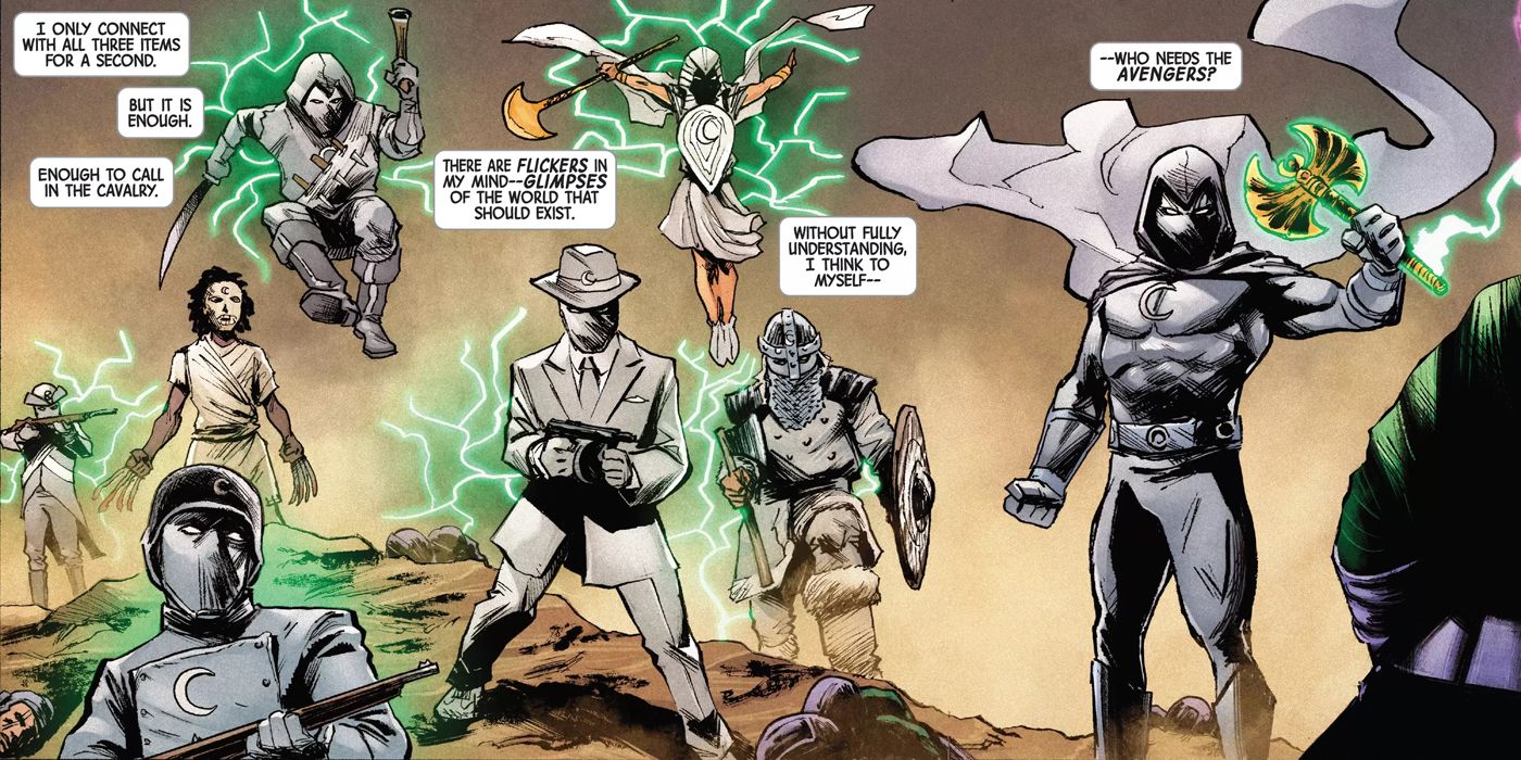 An image of the Khonshu avatars in Moon Knight.