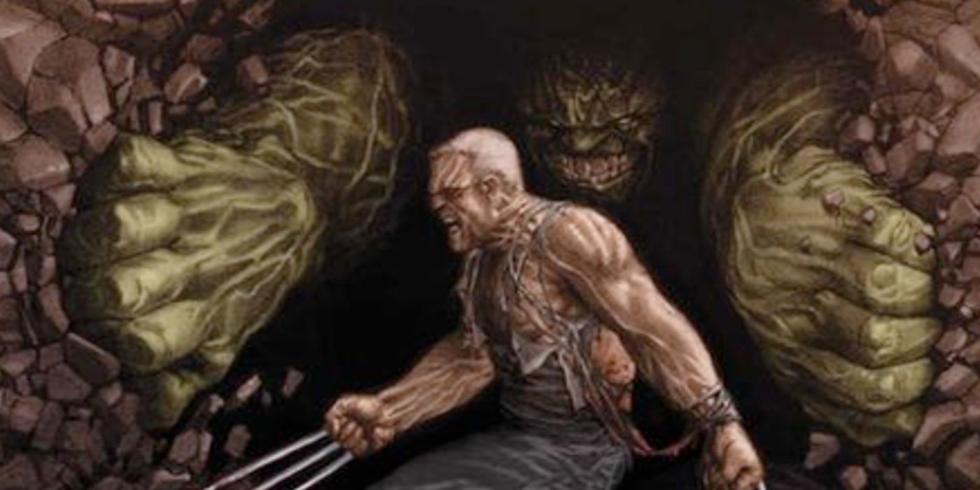 Marvel Comics' Old Man Logan battles the Hulk in Marvel Comics