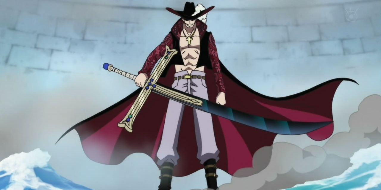 Mihawk Using His Sword At Marineford