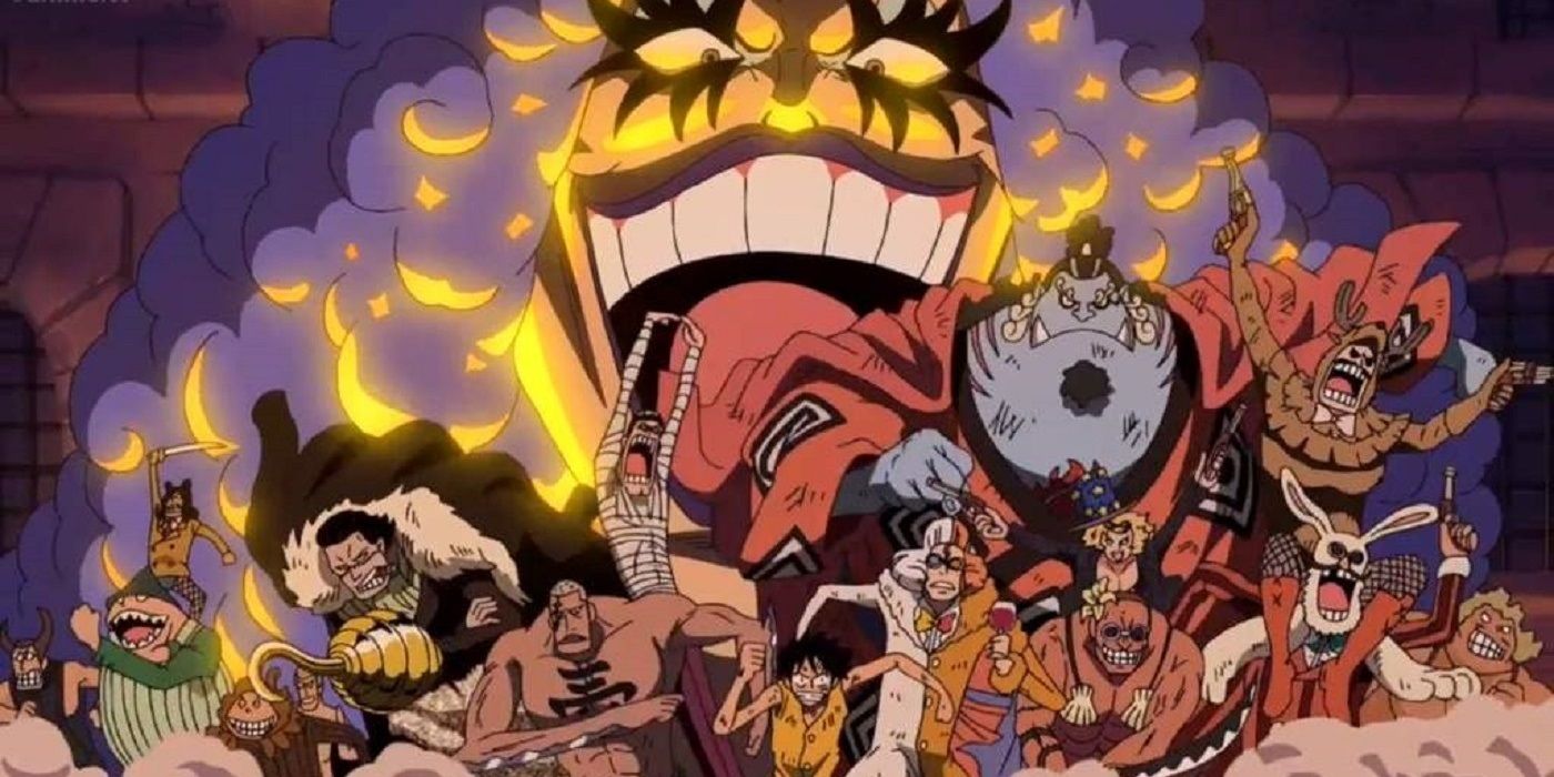 Monkey D. Luffy and his allies escaping Impel down in ONe Piece