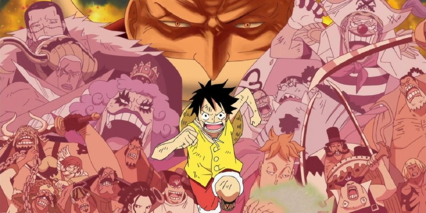 One Piece Marineford Arc Luffy running