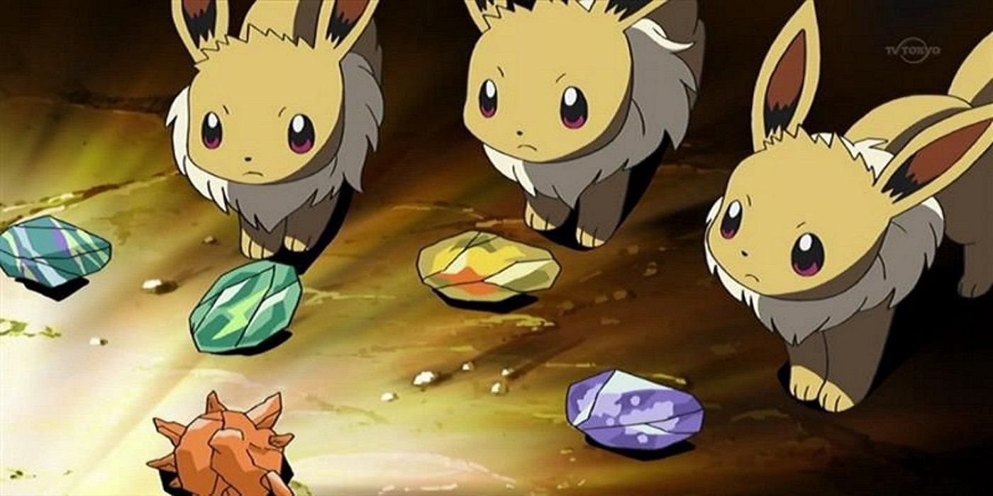 Anime Pokemon Evolution Stones