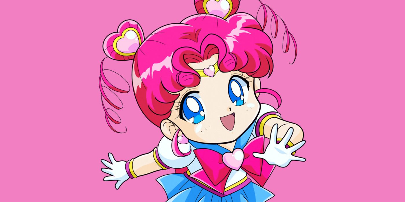 Sailor Chibi Moon Waving and Smiling