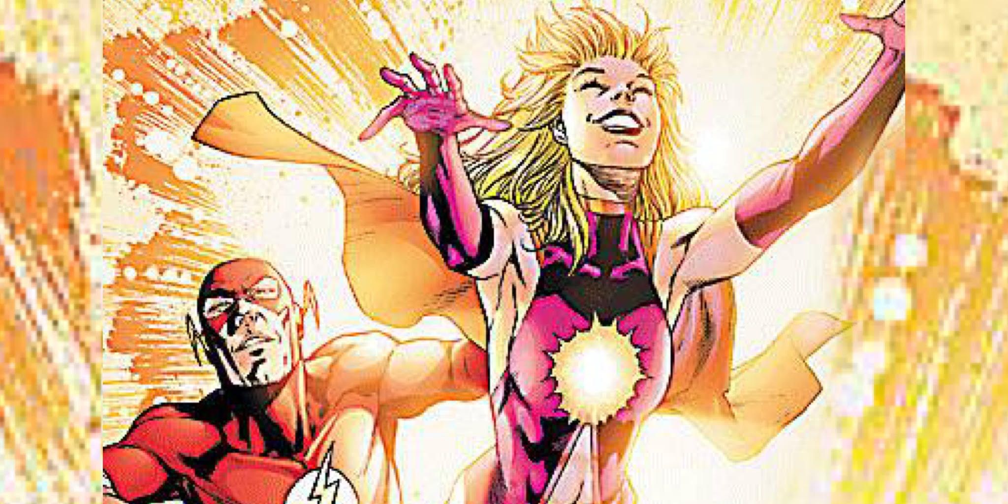 Flash Tangente com o Flash de Barry Allen na DC Comics