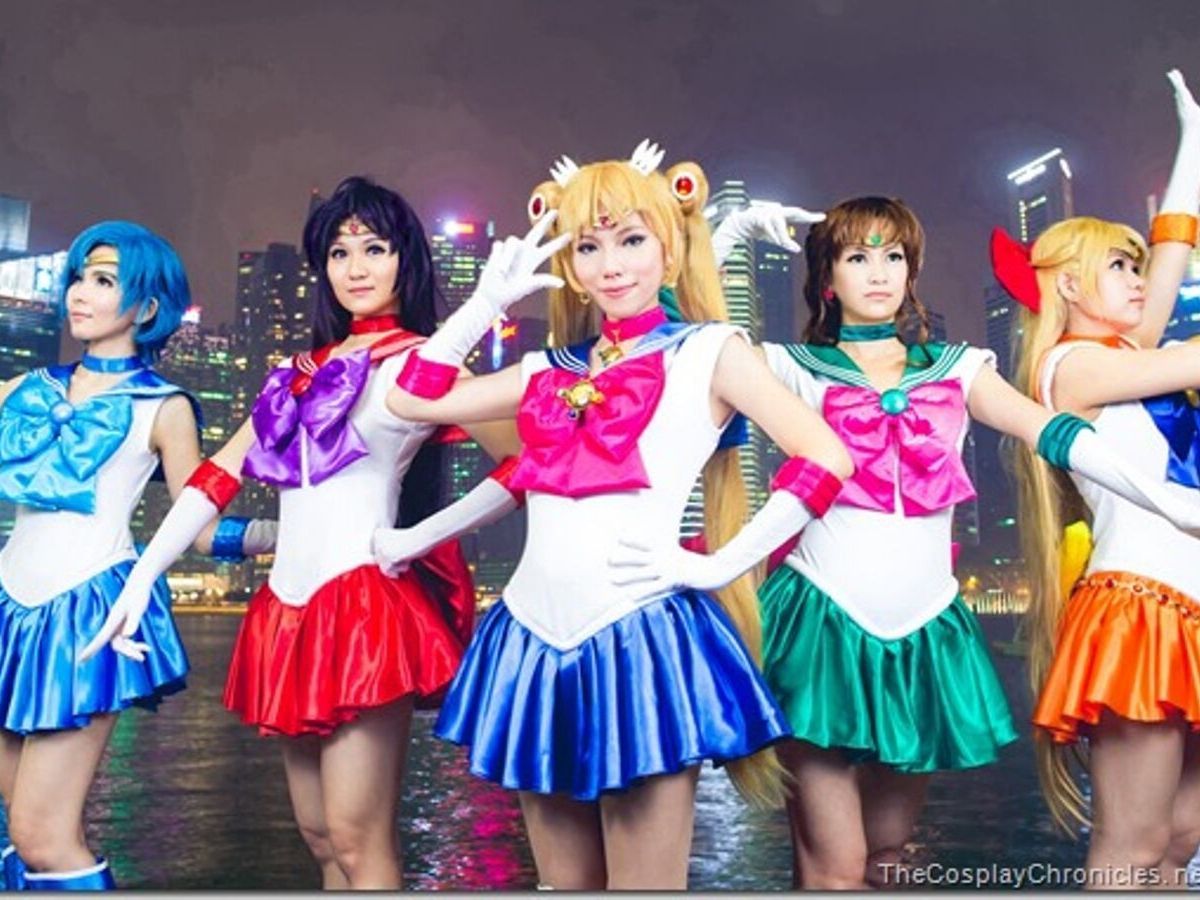 Latex Sailor Moon and Scouts Complete Outfit 