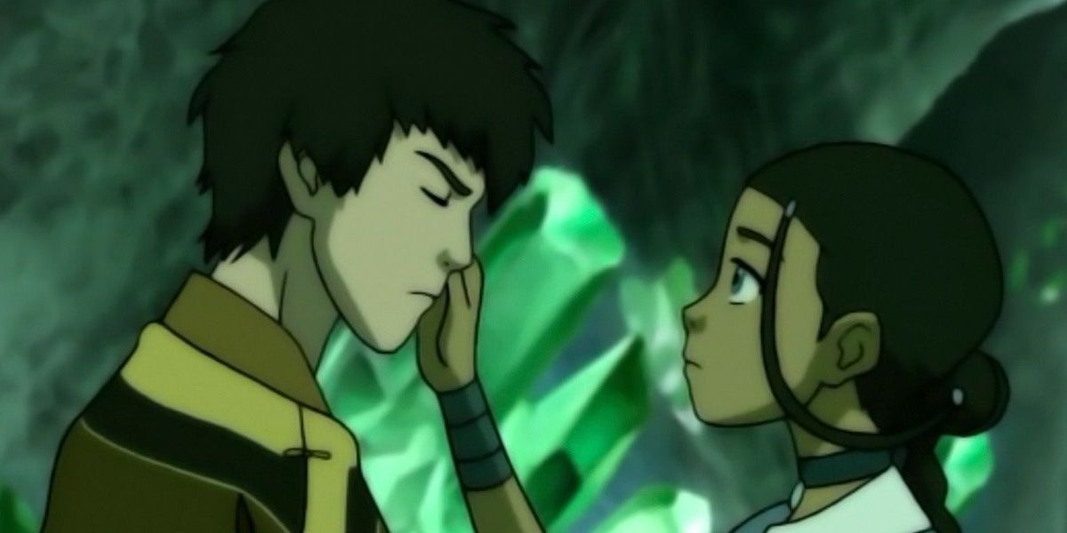 Katara offers to heal Zuko’s scar from Avatar: The Last Airbender. 