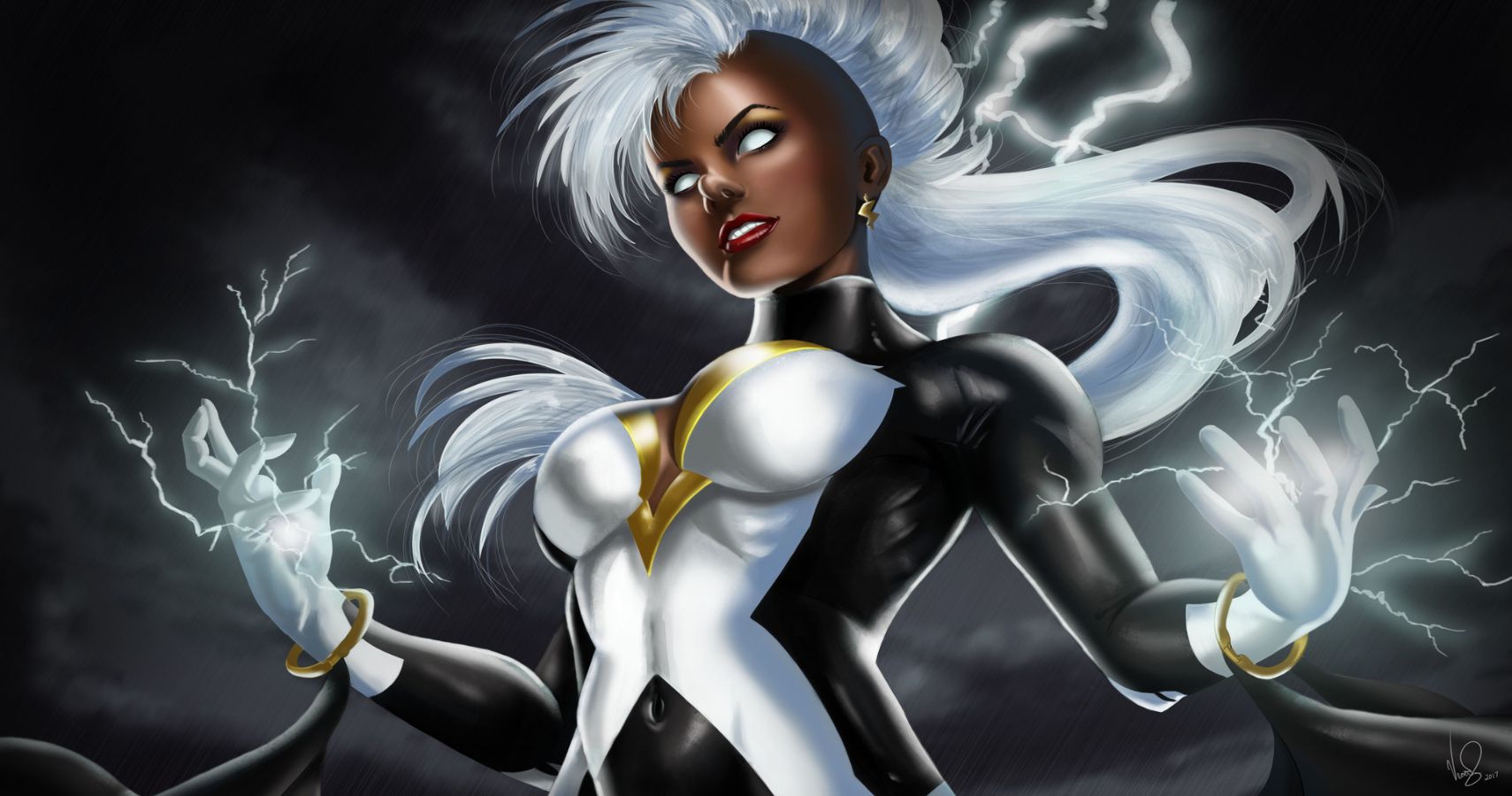 Storm x-men white wig sale