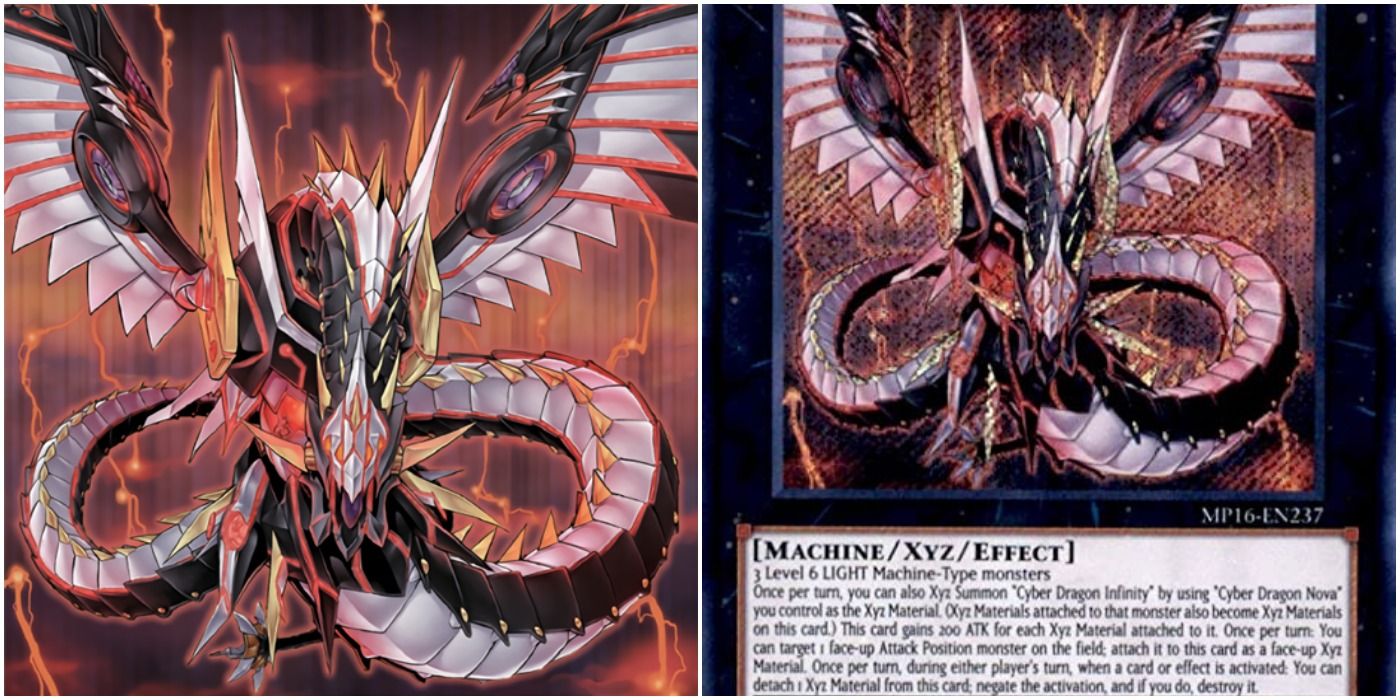 Cyber Dragon Infinity Yu=Gi-Oh! card art and text.