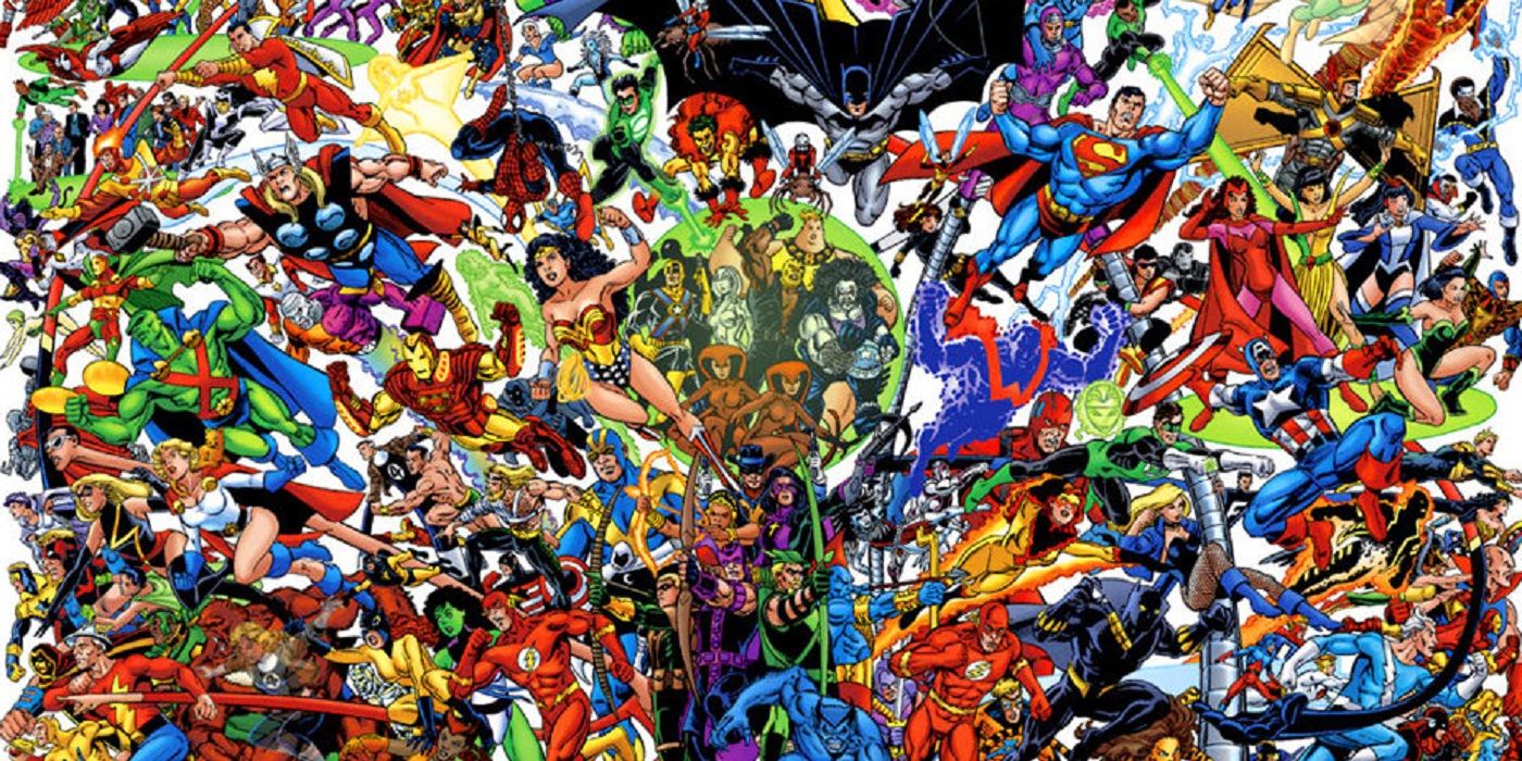 DC and Marvel's heroes teaming up together