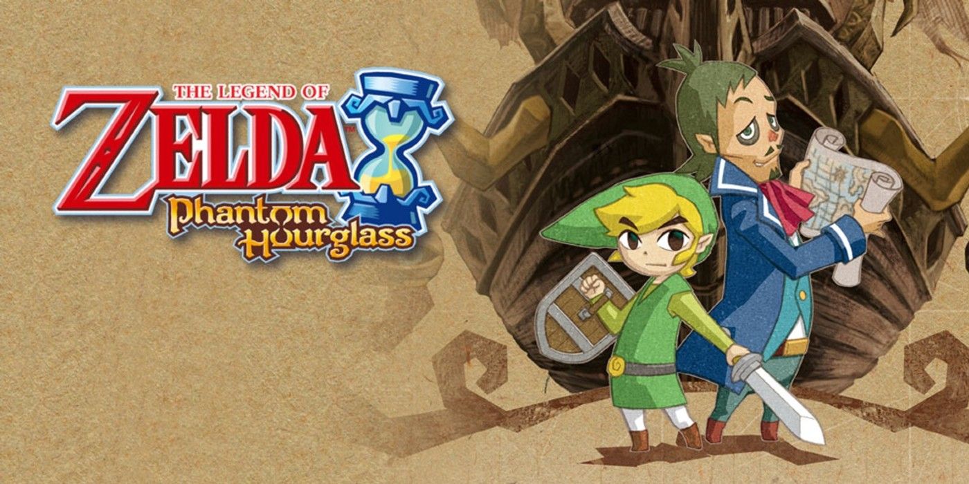 Link and Captain Linebeck in the cover art for The Legend of Zelda Phantom Hourglass