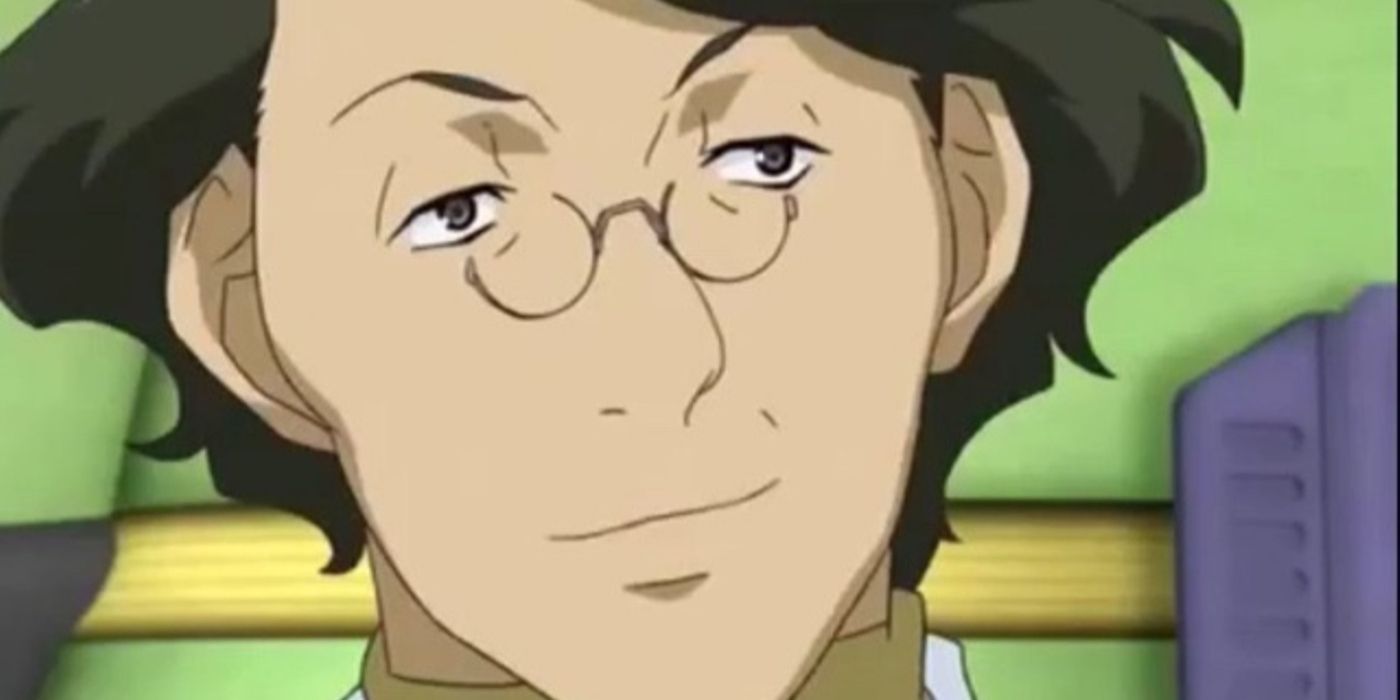 Dr. Kurata smirking in Digimon Savers.