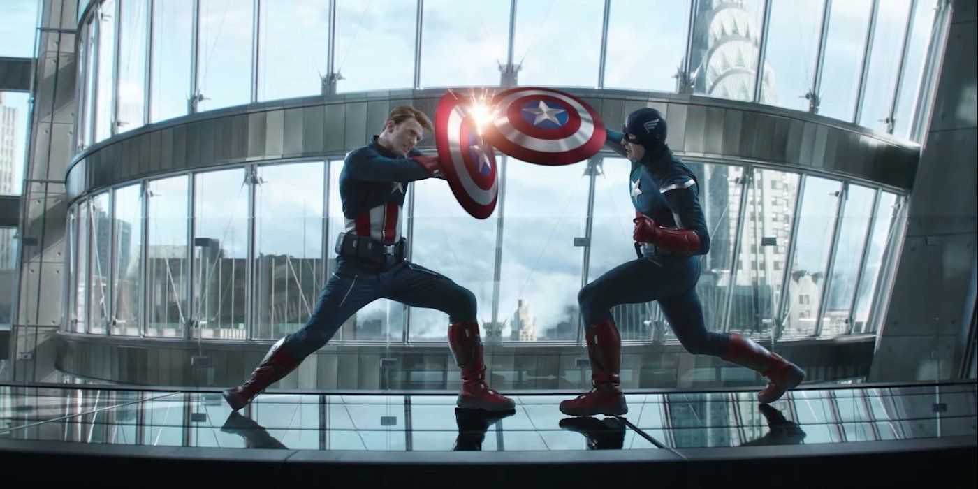 Captain America Fights Himself in Avengers Endgame