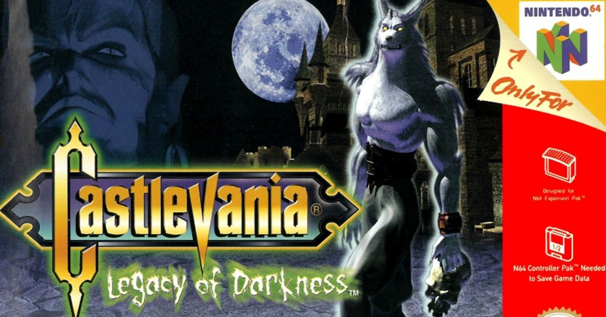 Cornell the werewolf on the cover of Castlevania: Legacy of Darkness for Nintendo 64