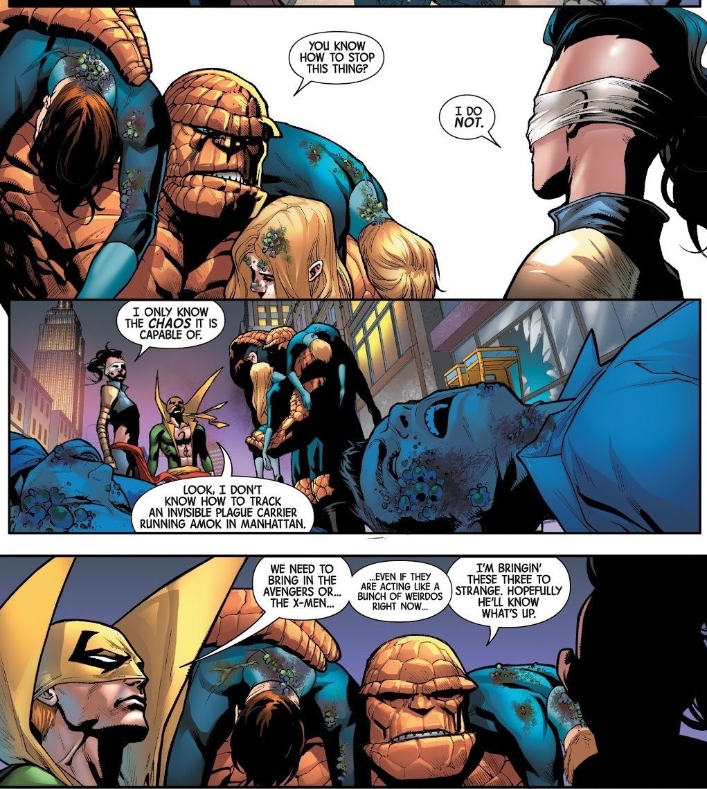 Contagion Iron Fist X-Men remark