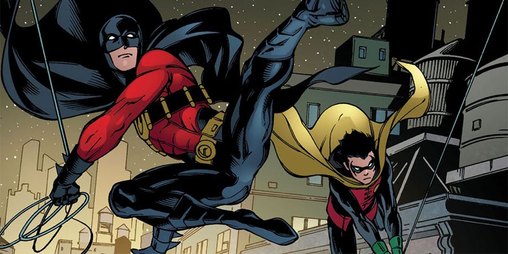 Damian Wayne and Tim Drake On Patrol in DC Comics