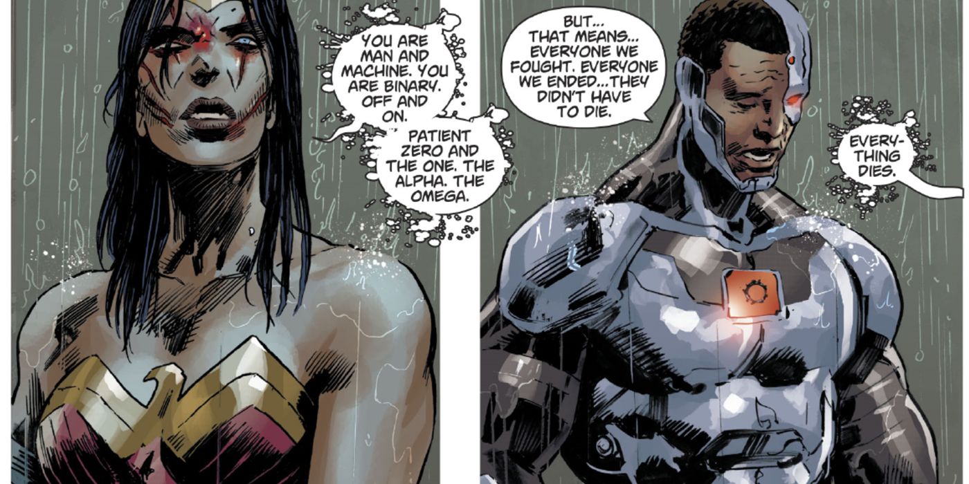 Dceased Cyborg Wonder Woman cure