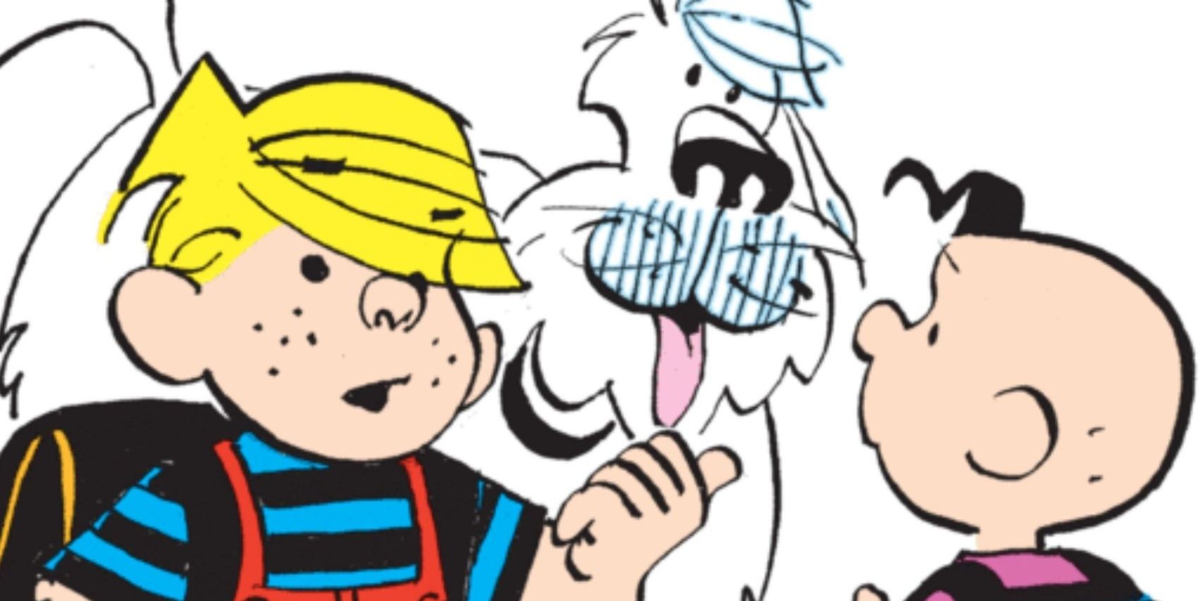 Dennis the Menace with Joey and his dog, Ruff