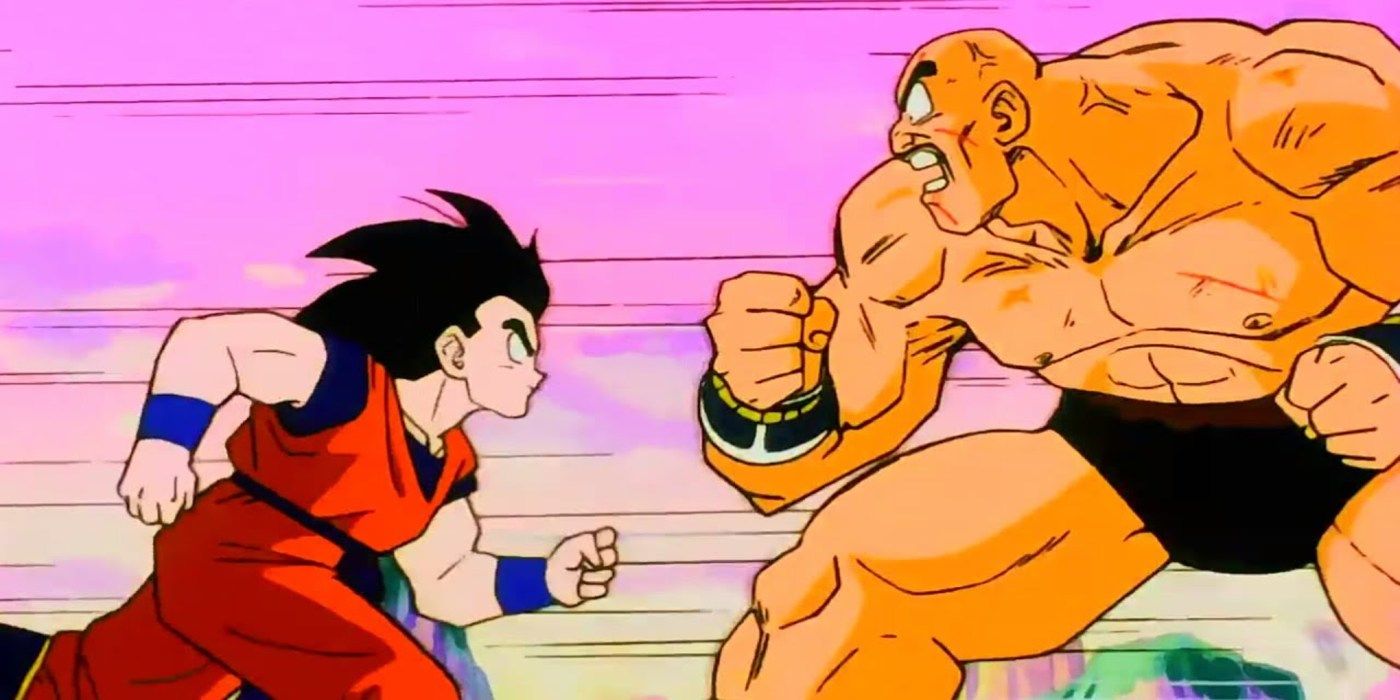 Anime Goku vs Nappa