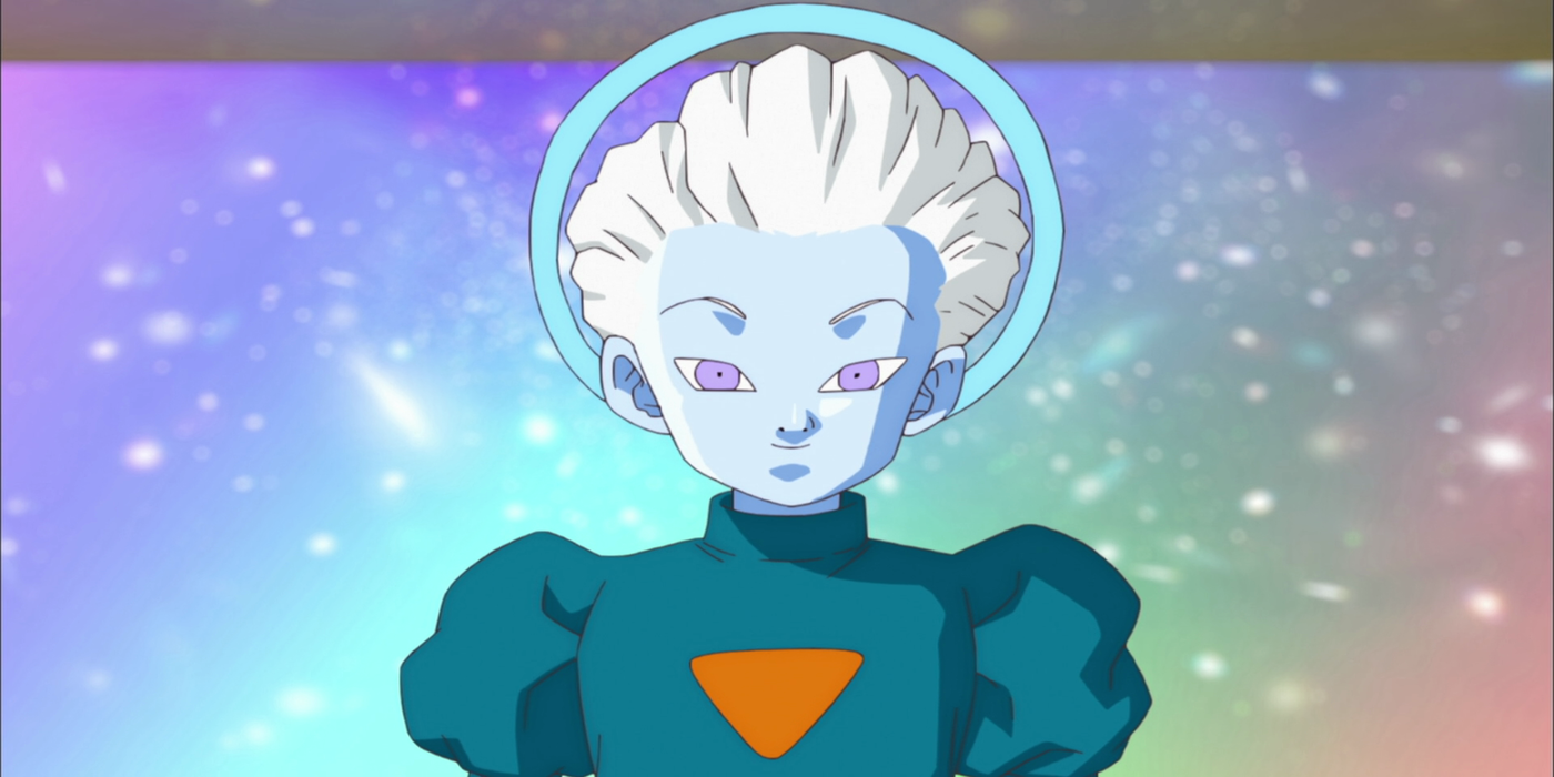 The Grand Priest watches over his subjects in Dragon Ball Super