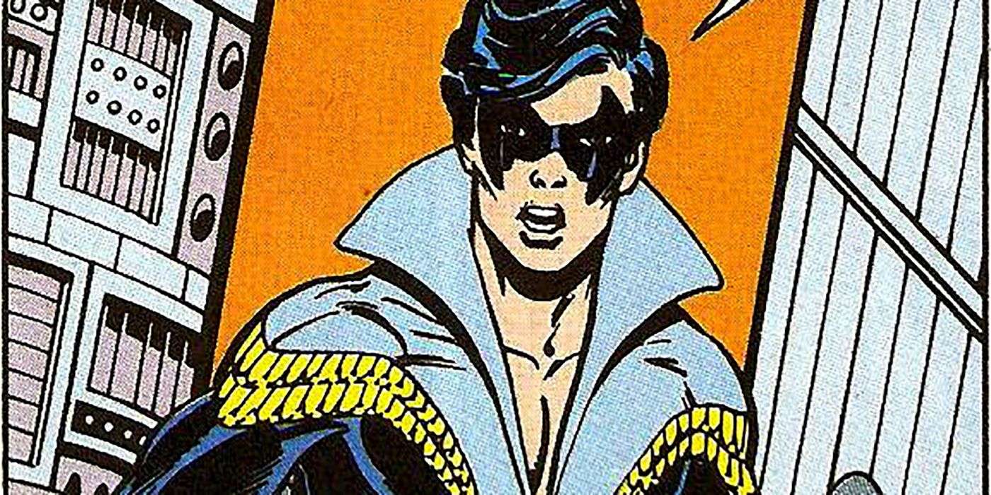 Nightwing in his classic costume