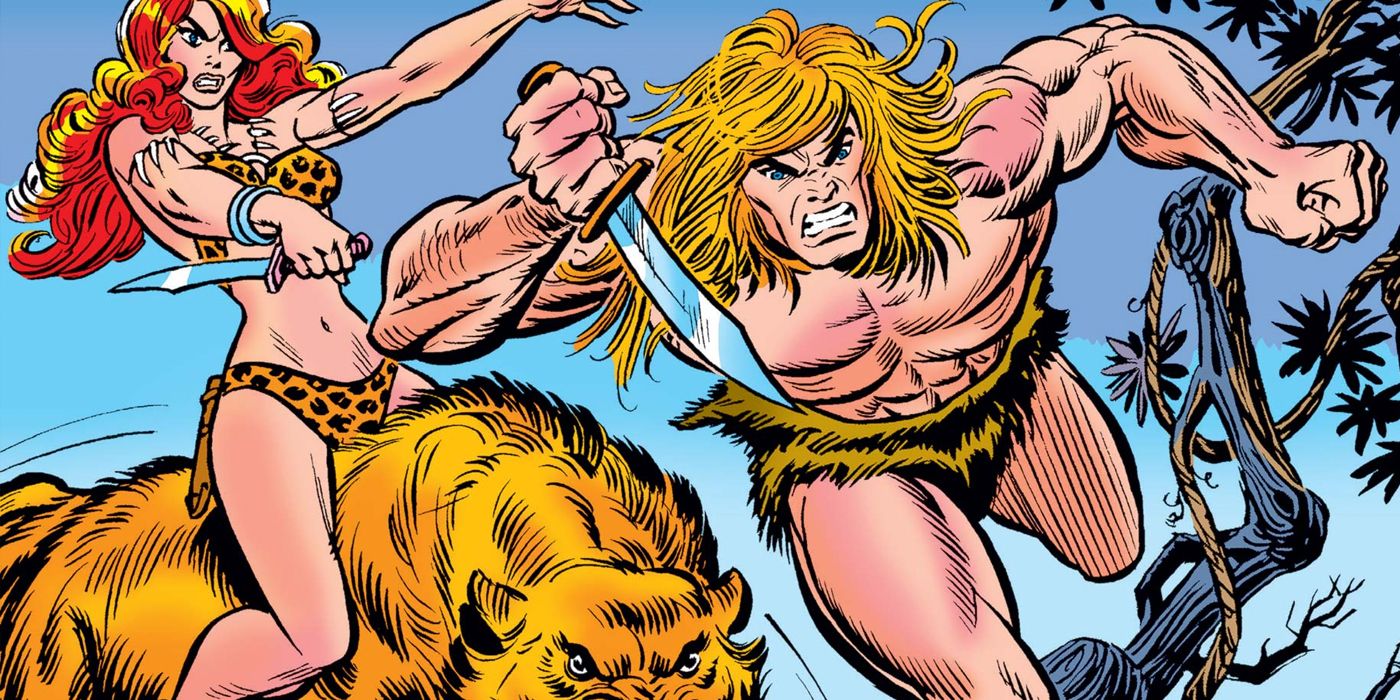 Ka-Zar e Shanna Zabu na Terra Selvagem na Marvel Comics