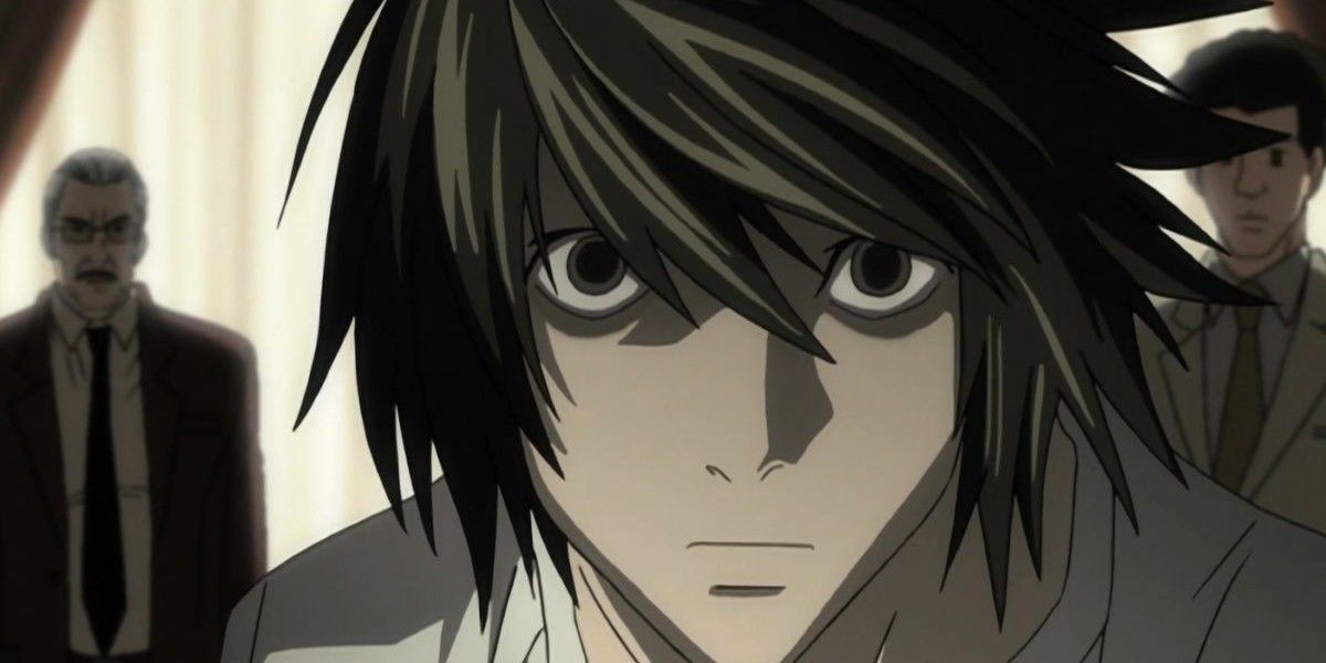 L Lawliet From Death Note Staring