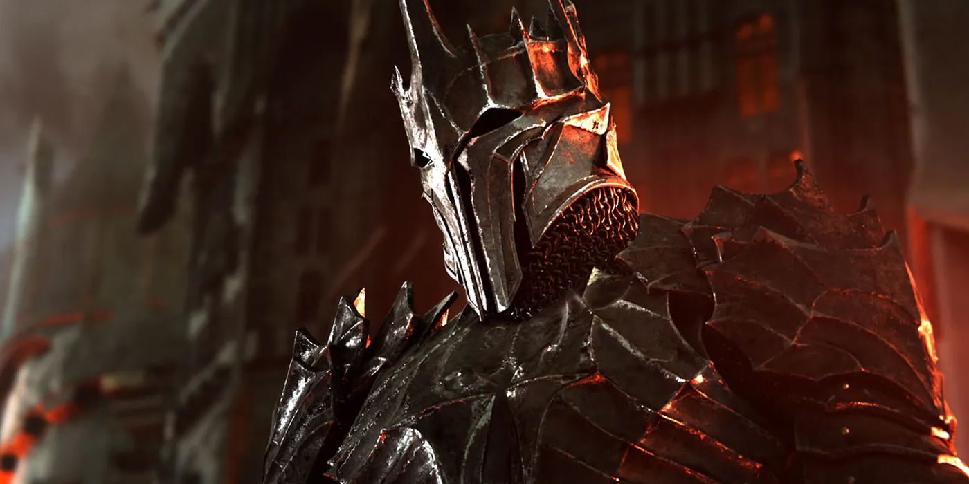 Sauron, in his physical form, as shown in The Lord of the Rings: The Fellowship of the Ring