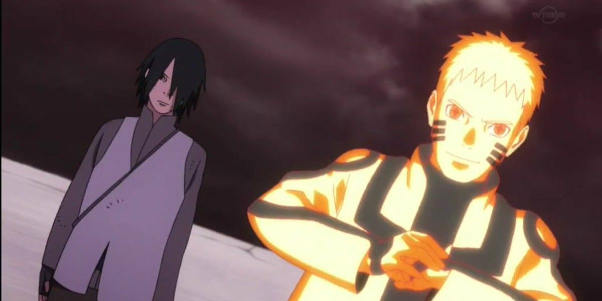 Naruto Uzumaki and Sasuke Uchiha ve Momoshiki Otsutsuki