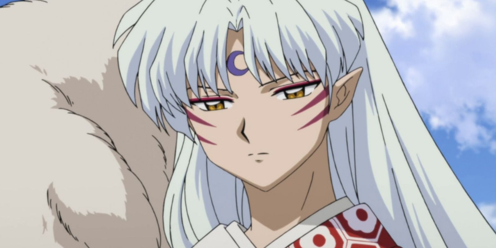 Sesshomaru from Inuyasha frowning.