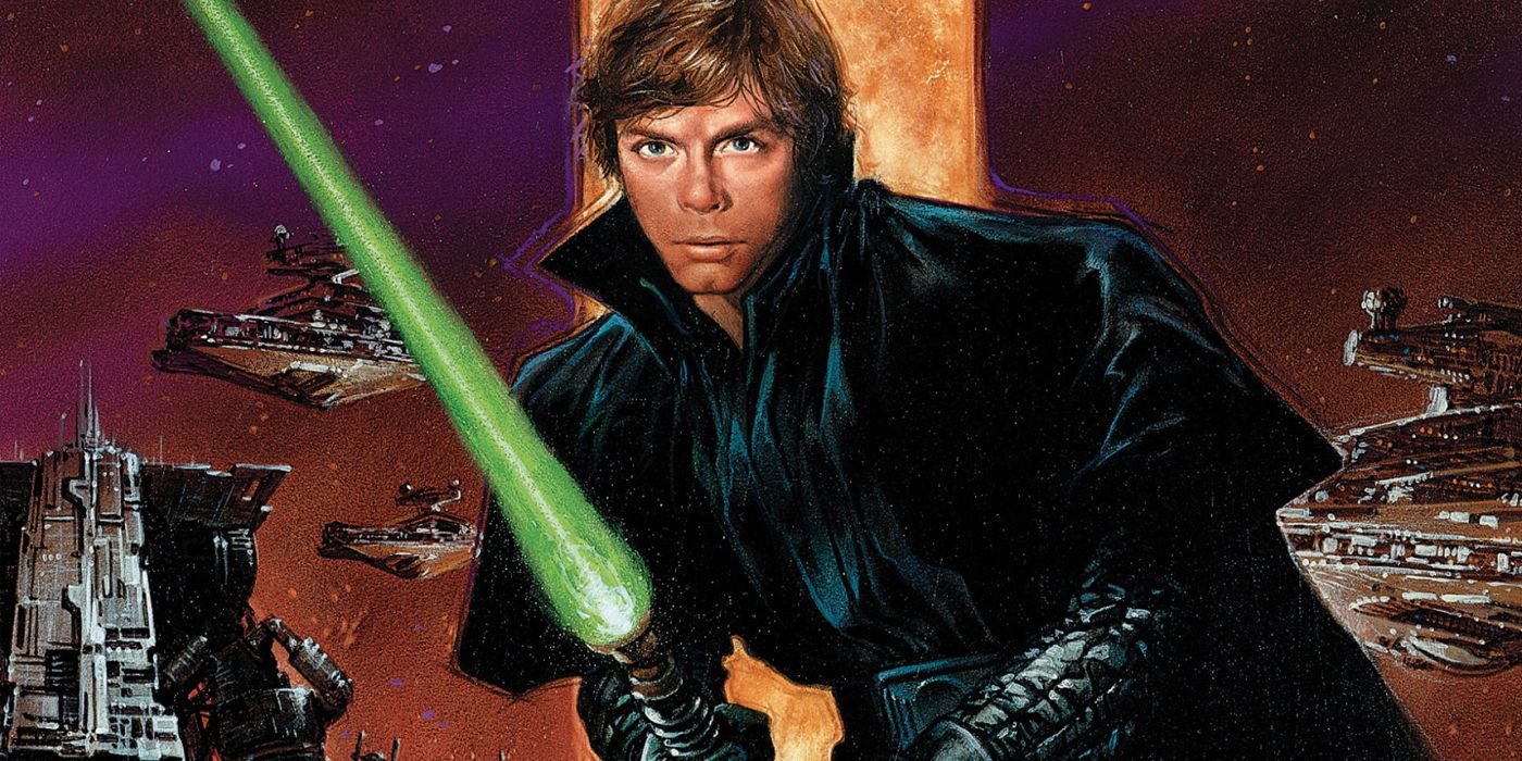 Star Wars Dark Empire Cover Luke Skywalker Holding Green Lightsaber