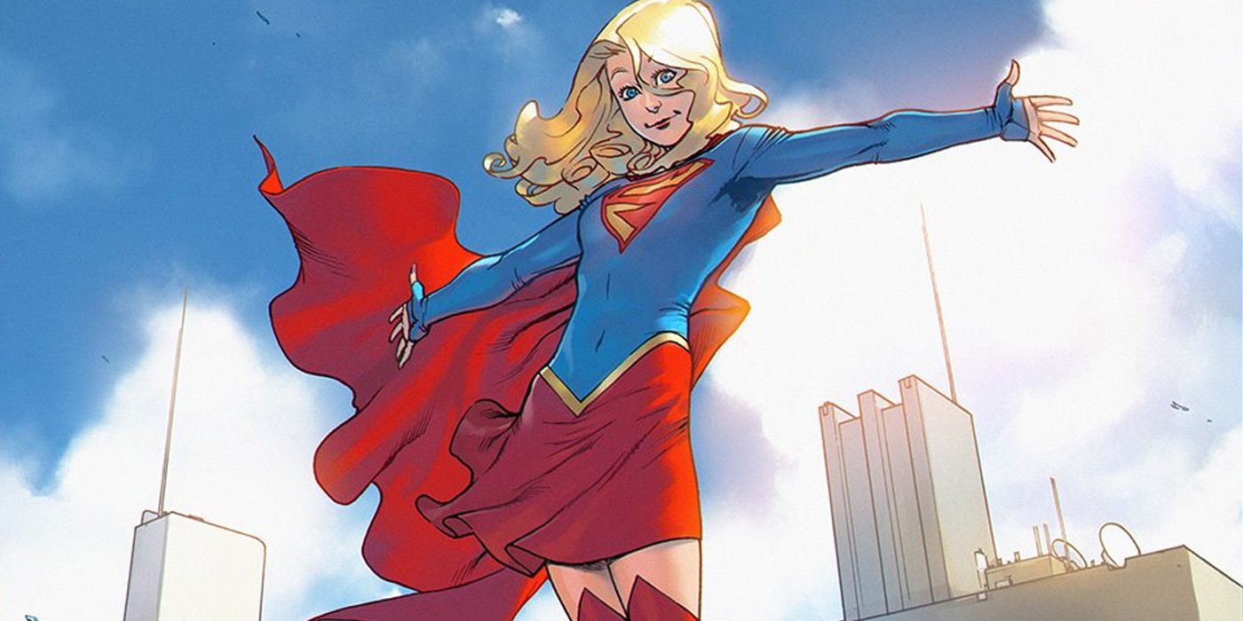 Supergirl in her TV-inspired costume from the DC Rebirth comic era