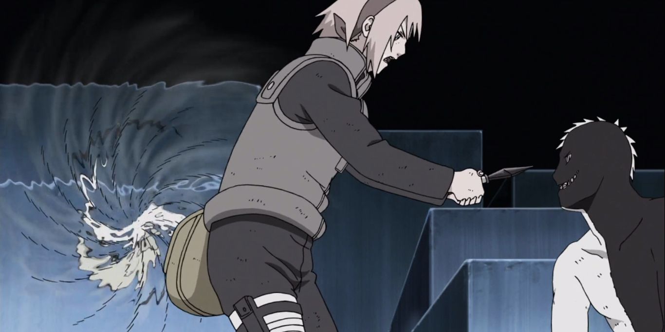 Sakura goes to gouge out the rinnegan