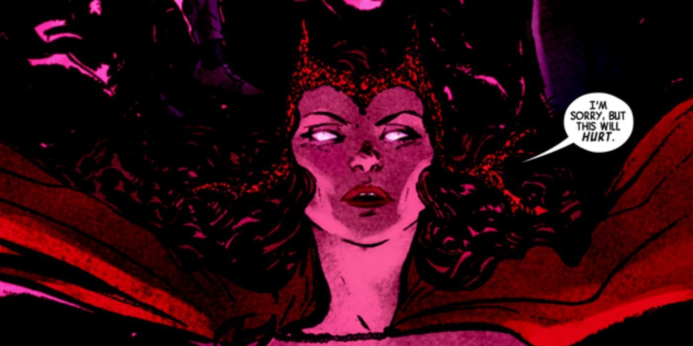 Scarlet Witch from Marvel Comics.