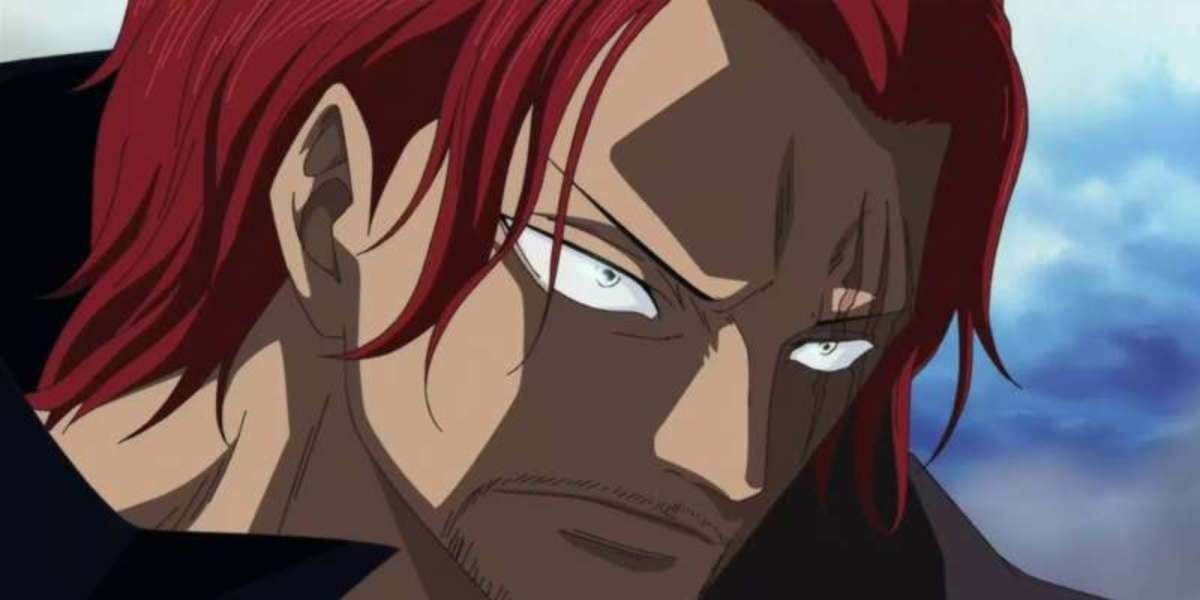 The Red-Haired Pirate, Shanks, glaring off-camera during One Piece