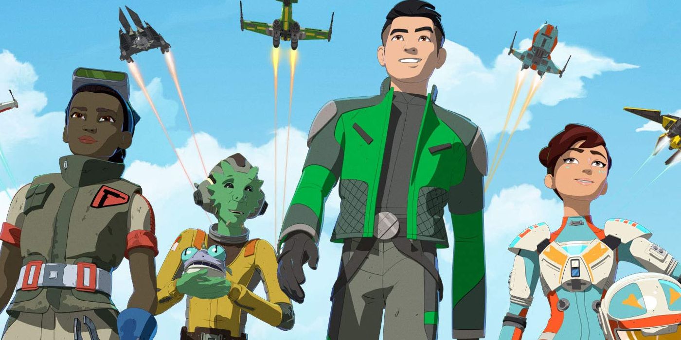 The crew from Star Wars Resistance