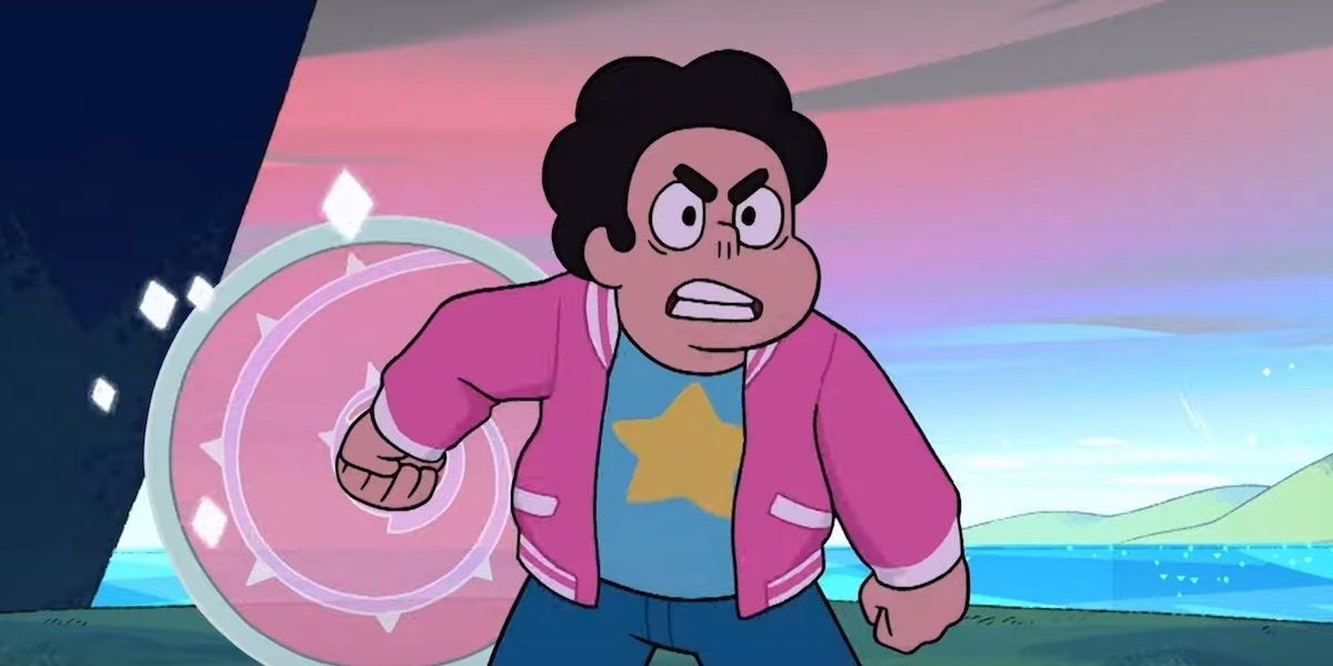steven with his mother's shield
