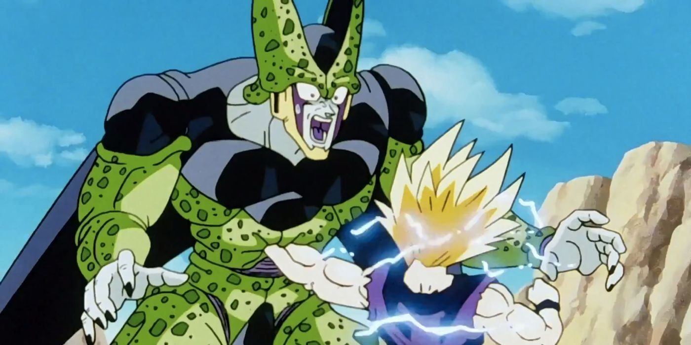 Anime The Unleashing Gohan vs Cell Cropped
