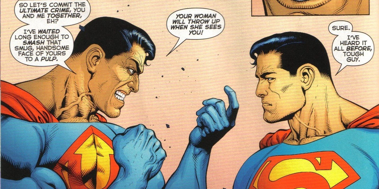 Evil Superman Ultraman faces off with the original in DC Comics