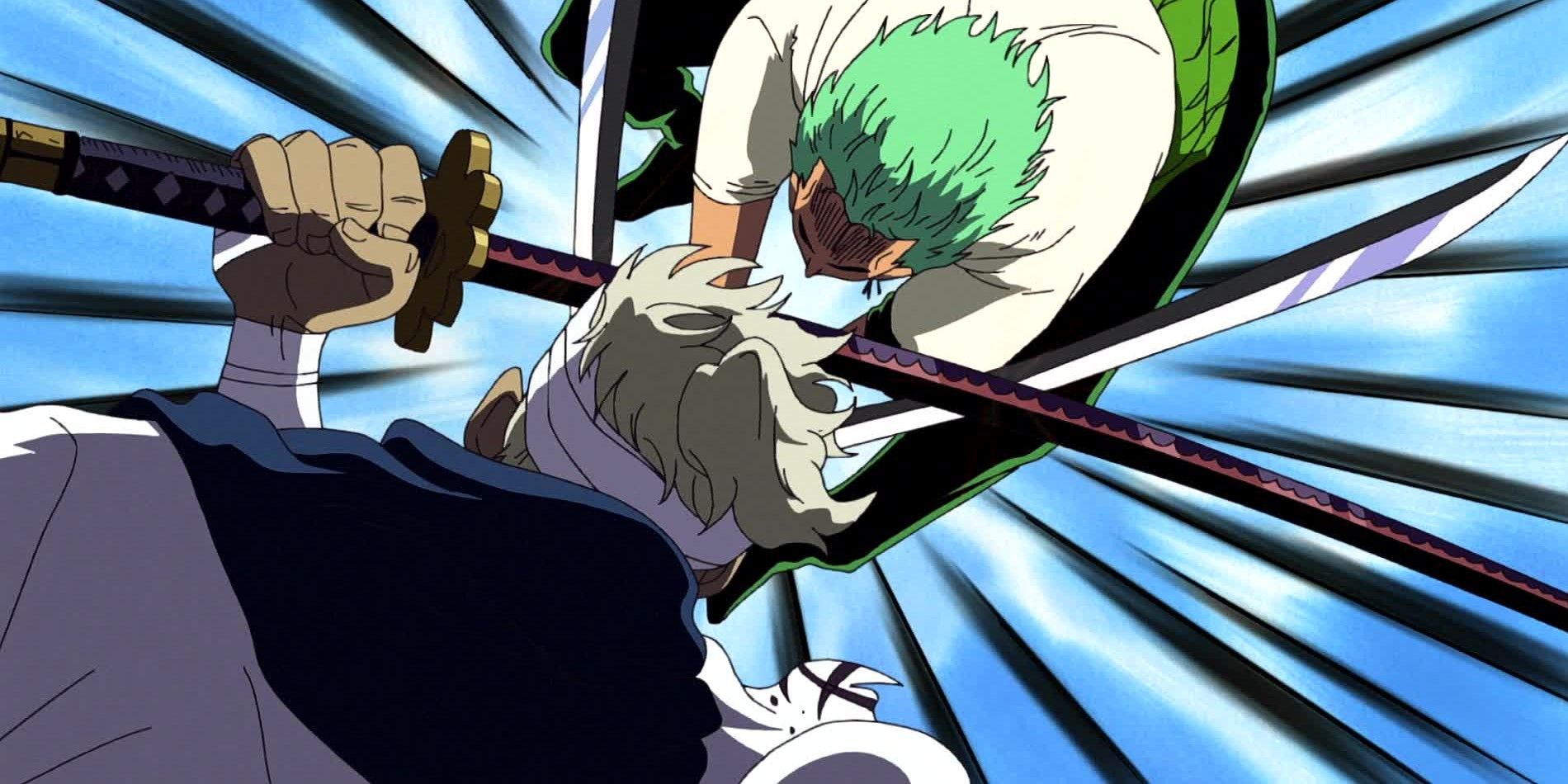 Undead Ryuma clashes with Zoro in One Piece