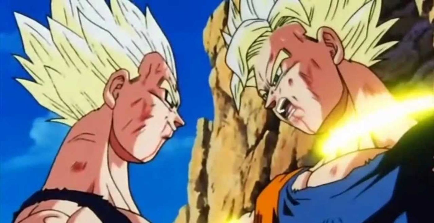 Majin Vegeta Slaps Goku
