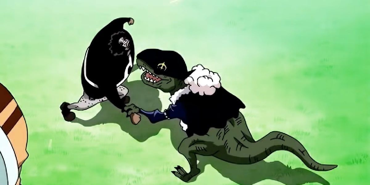 X Drake fighting another character in One Piece