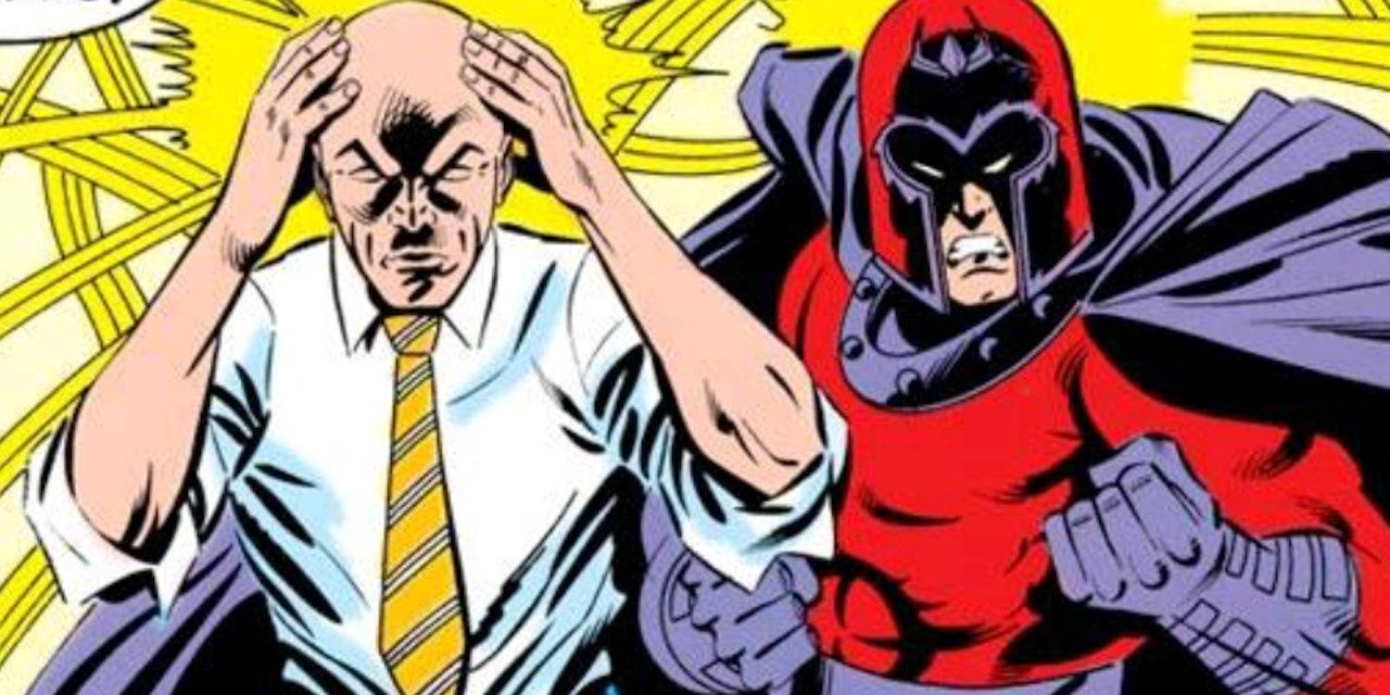 Xavier and Magneto standing next to each other.
