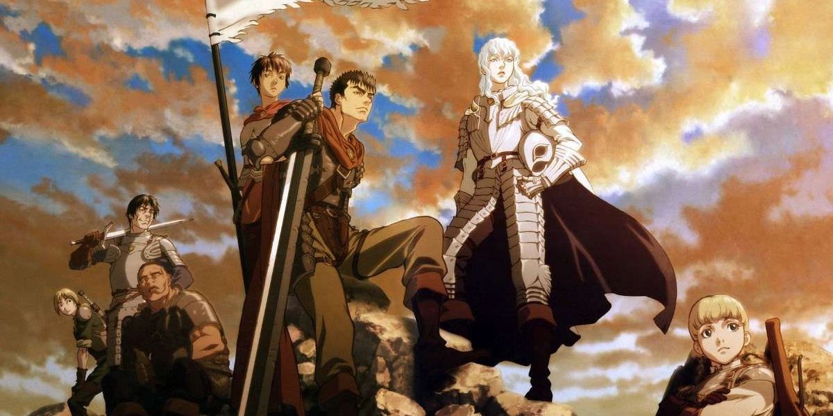 Guts, Griffith, and the rest of Berserk's cast.