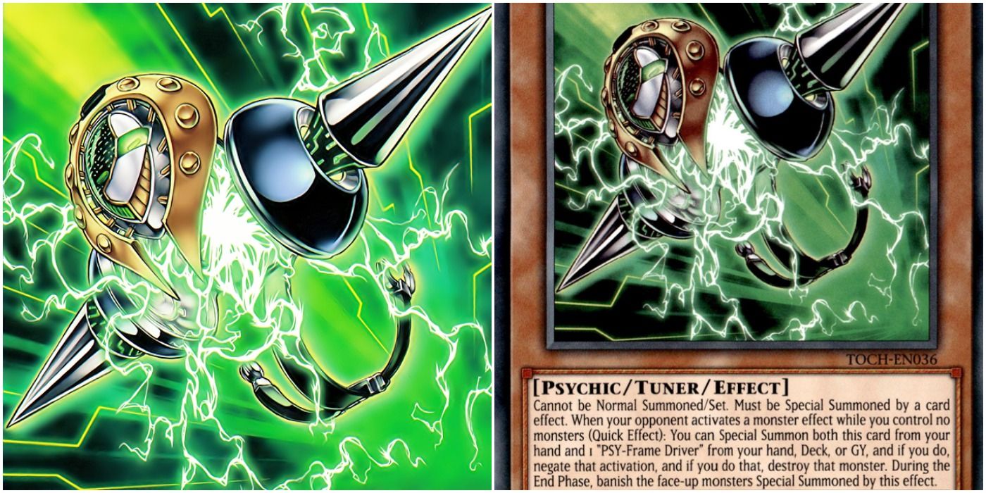 psyframe gamma card art and text