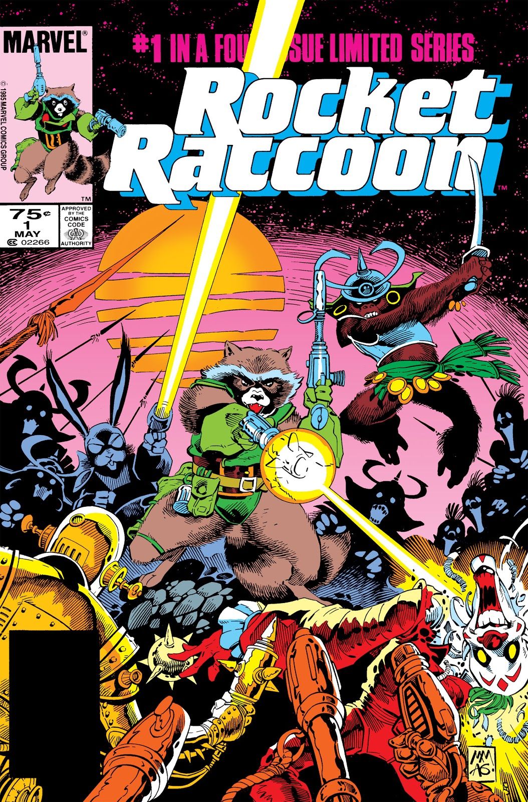 The cover of Rocket Raccoon #1