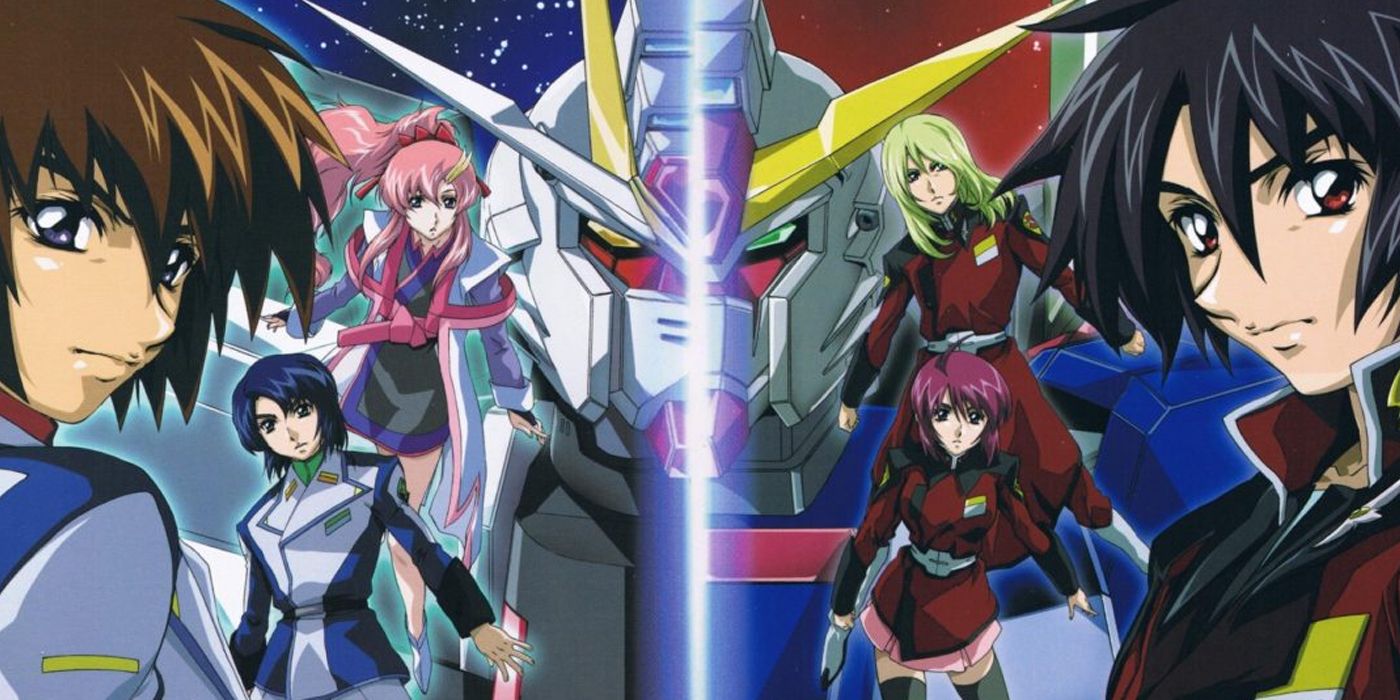 The cast of Gundam SEED Destiny.