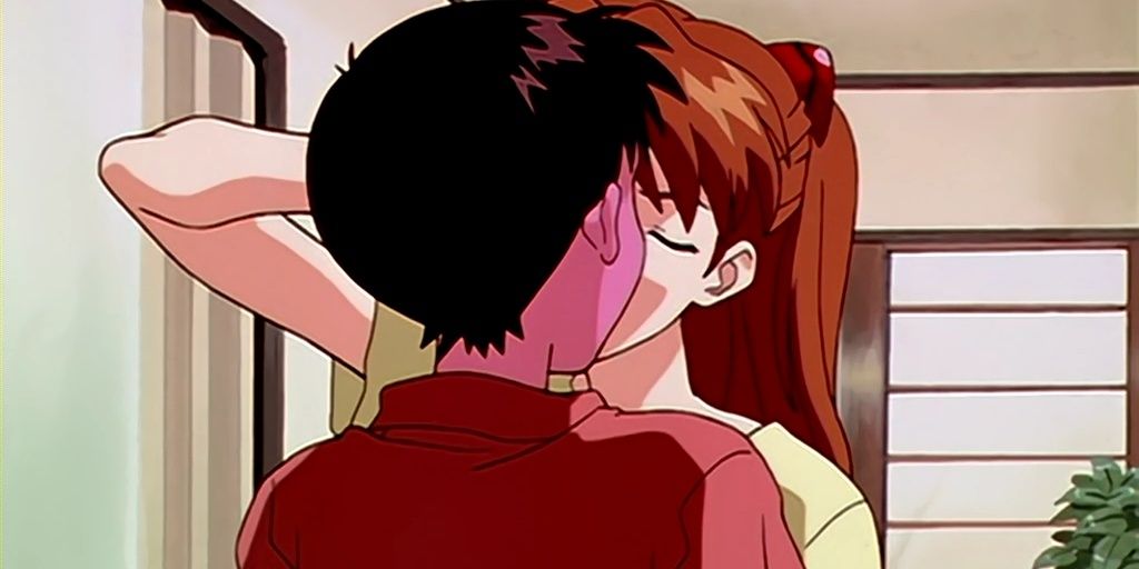 Asuka &amp; Shinji Kiss