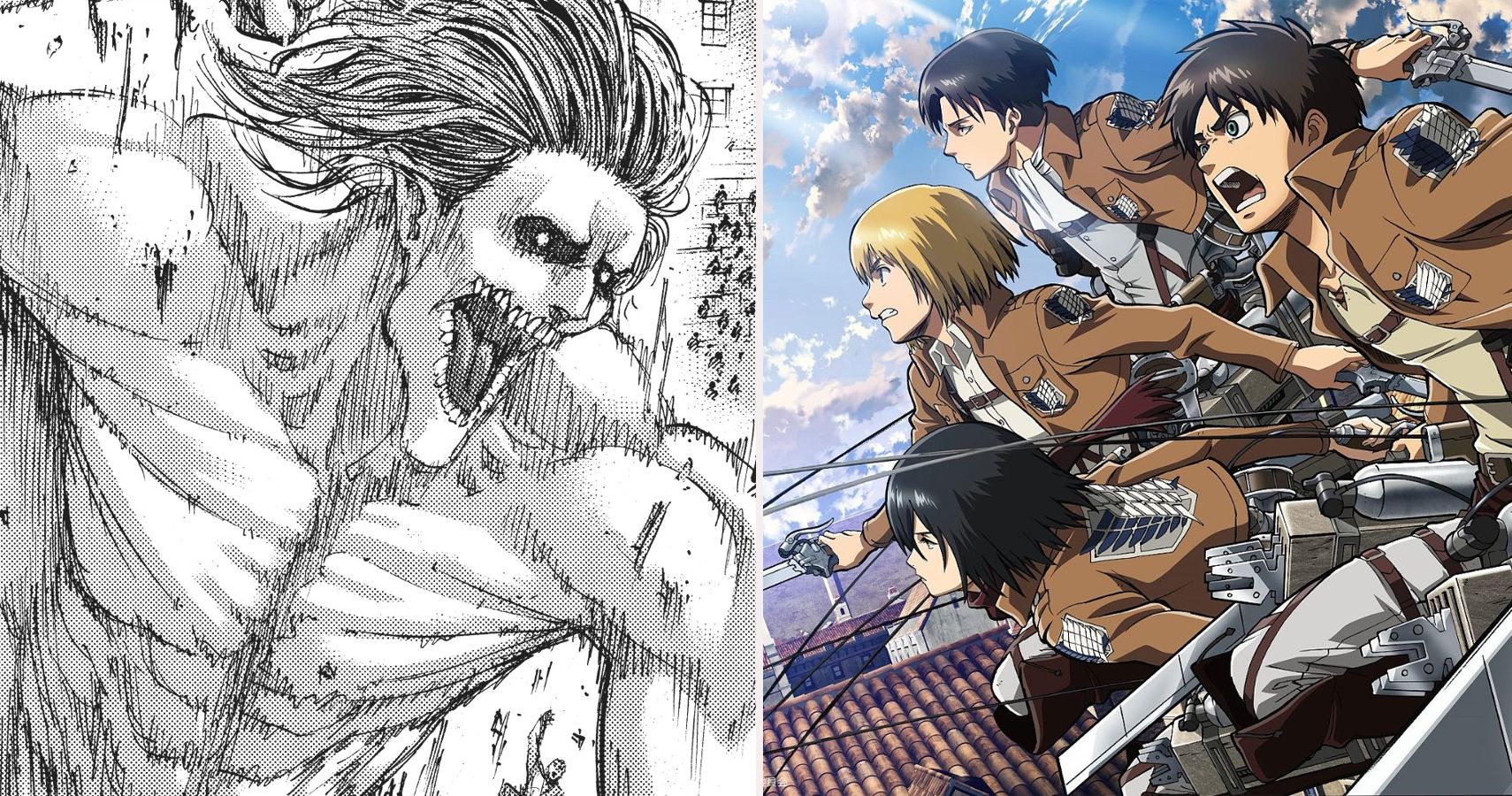 Snk Anime / Manga  Manga vs anime, Anime, Attack on titan