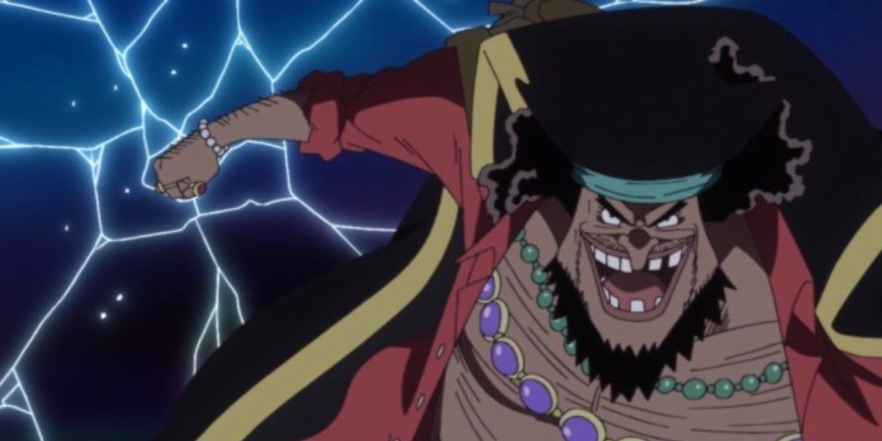 Marshall D. Teach — also known as Blackbeard — using the Gura Gura no Mi