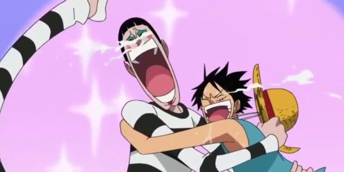 Luffy &amp; Bon Clay Hugging It Out